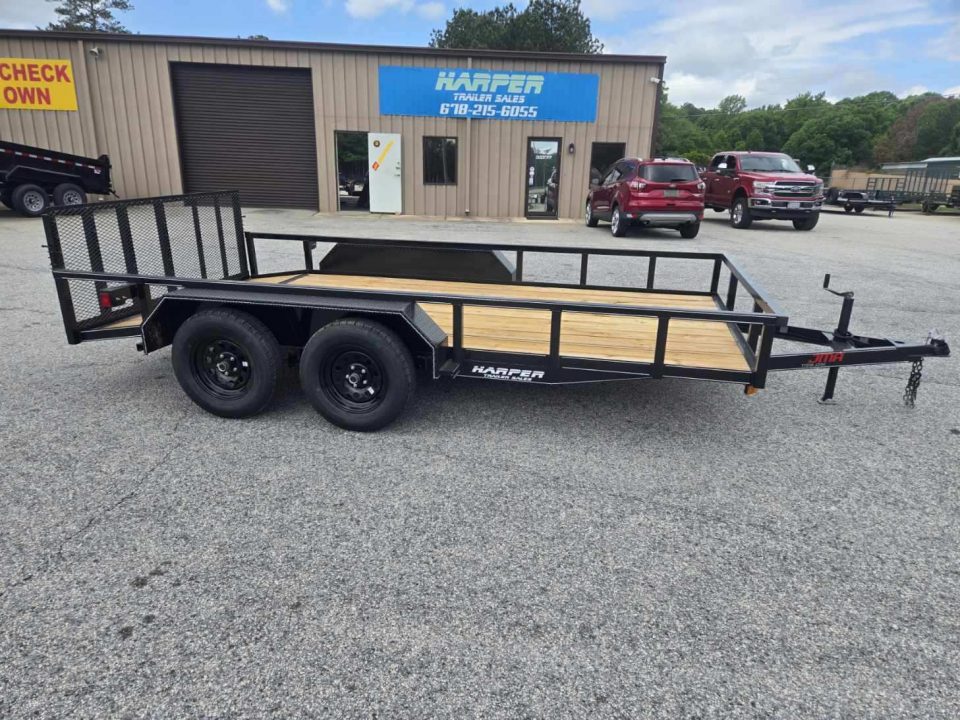 New 2026 82X14 TANDEM AXLE UTILITY TRAILER WITH DOVETAIL AND BRAKES