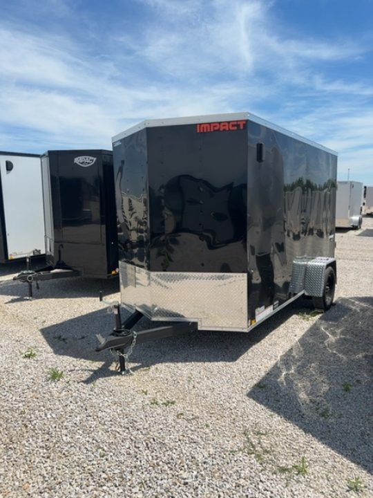 New 2026 Impact Trailers 6 x 12 Quake Flat Top V-Nose 3K