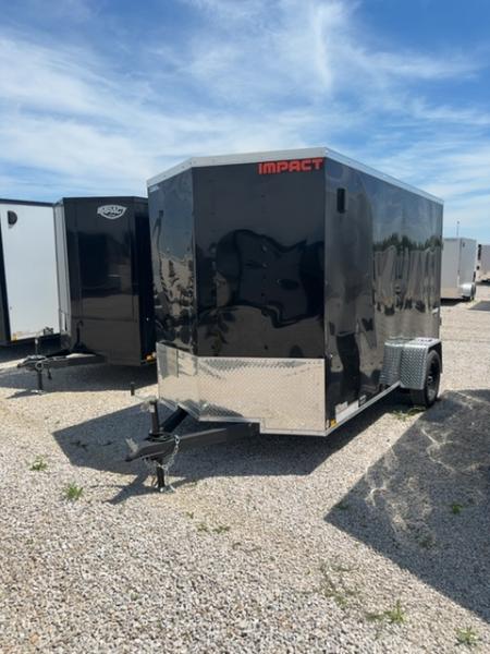 New 2026 Impact Trailers 6 x 12 Quake Flat Top V-Nose 3K
