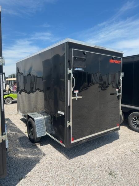 New 2026 Impact Trailers 6 x 12 Quake Flat Top V-Nose 3K