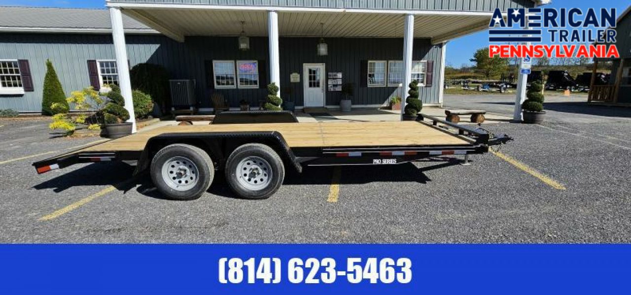 New Quality Trailers Pro Grade Wood Deck Car Hauler - 8500 GVWR - 18'