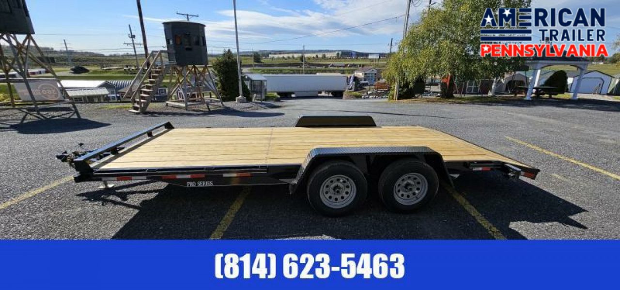 New Quality Trailers Pro Grade Wood Deck Car Hauler - 8500 GVWR - 18'
