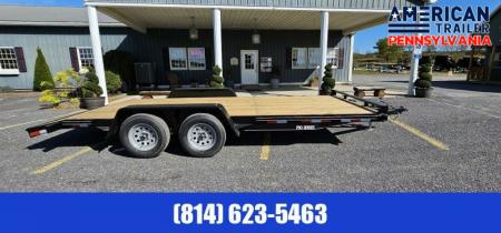New Quality Trailers Pro Grade Wood Deck Car Hauler - 8500 GVWR - 18'