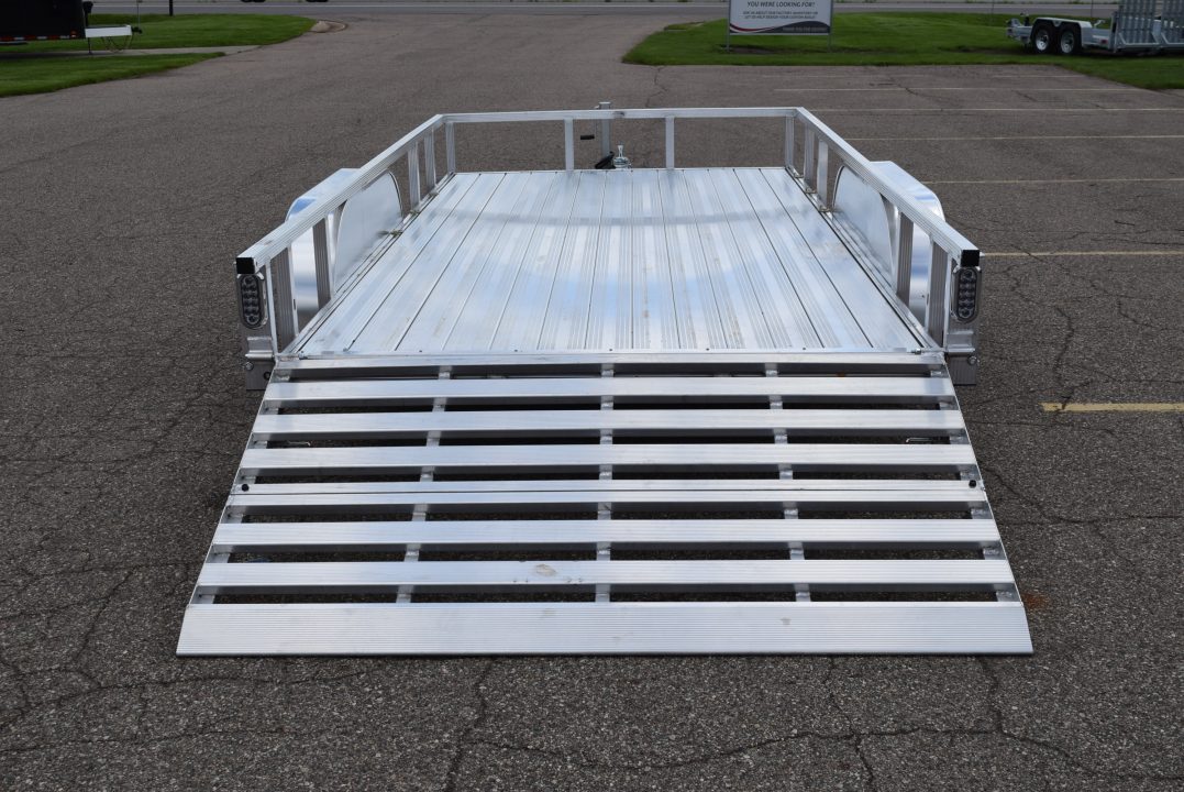 New SPORT HAVEN 7x14 DELUXE OPEN UTILITY w/ BI-FOLD RAMP GATE