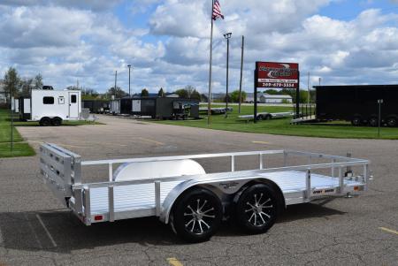 New SPORT HAVEN 7x14 DELUXE OPEN UTILITY w/ BI-FOLD RAMP GATE