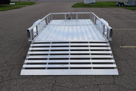 New SPORT HAVEN 7x14 DELUXE OPEN UTILITY w/ BI-FOLD RAMP GATE