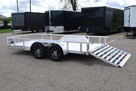 New SPORT HAVEN 7x14 DELUXE OPEN UTILITY w/ BI-FOLD RAMP GATE