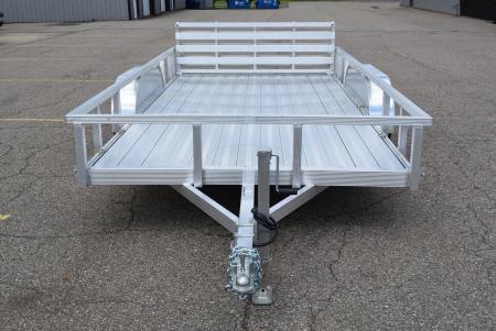 New SPORT HAVEN 7x14 DELUXE OPEN UTILITY w/ BI-FOLD RAMP GATE