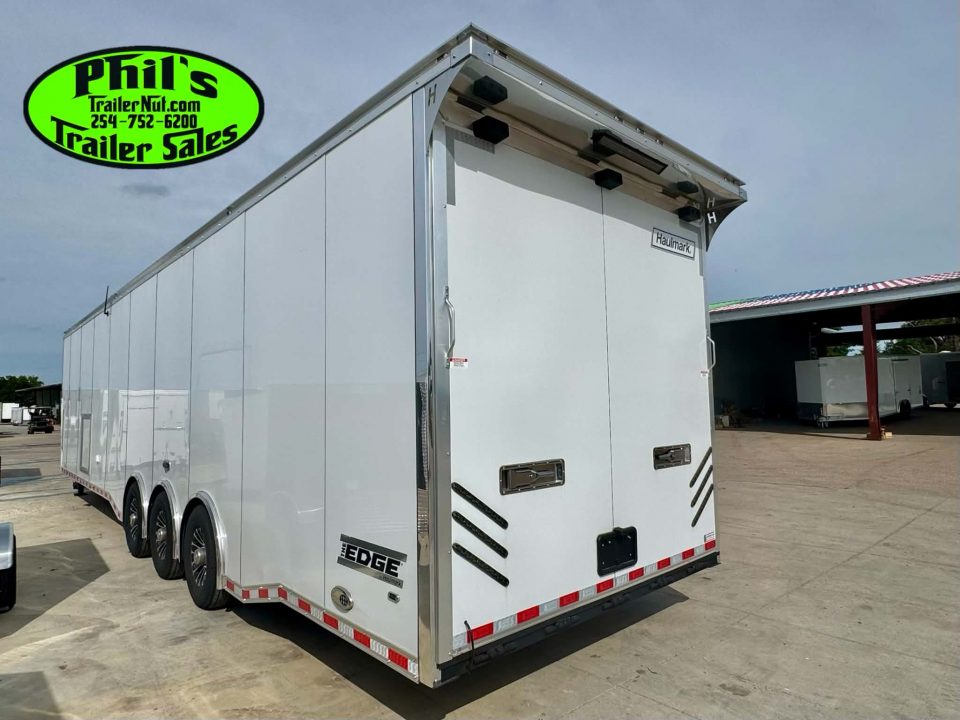 New 2026 Haulmark 8.5X44 GOOSENECK BATHROOM PACKAGE 2 ELECTRIC AWNINGS & AIRLINES! Car / Racing Trailer