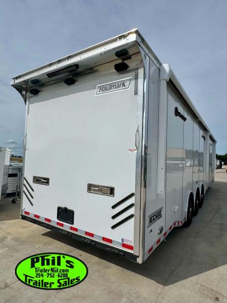 New 2026 Haulmark 8.5X44 GOOSENECK BATHROOM PACKAGE 2 ELECTRIC AWNINGS & AIRLINES! Car / Racing Trailer