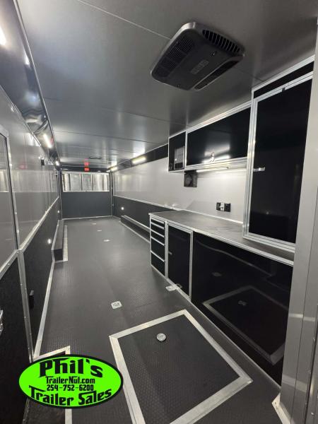 New 2026 Haulmark 8.5X44 GOOSENECK BATHROOM PACKAGE 2 ELECTRIC AWNINGS & AIRLINES! Car / Racing Trailer