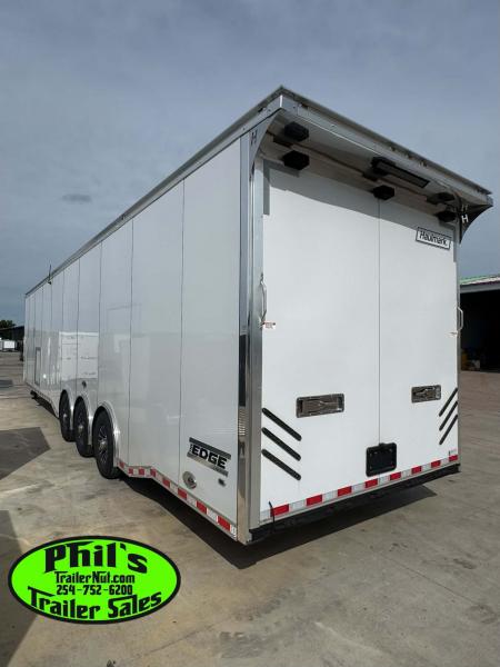 New 2026 Haulmark 8.5X44 GOOSENECK BATHROOM PACKAGE 2 ELECTRIC AWNINGS & AIRLINES! Car / Racing Trailer