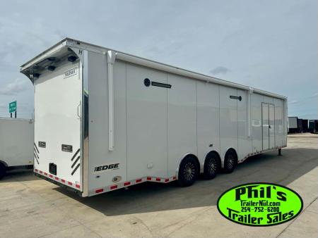 New 2026 Haulmark 8.5X44 GOOSENECK BATHROOM PACKAGE 2 ELECTRIC AWNINGS & AIRLINES! Car / Racing Trailer