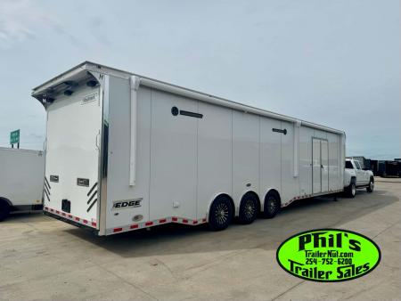New 2026 Haulmark 8.5X44 GOOSENECK BATHROOM PACKAGE 2 ELECTRIC AWNINGS & AIRLINES! Car / Racing Trailer