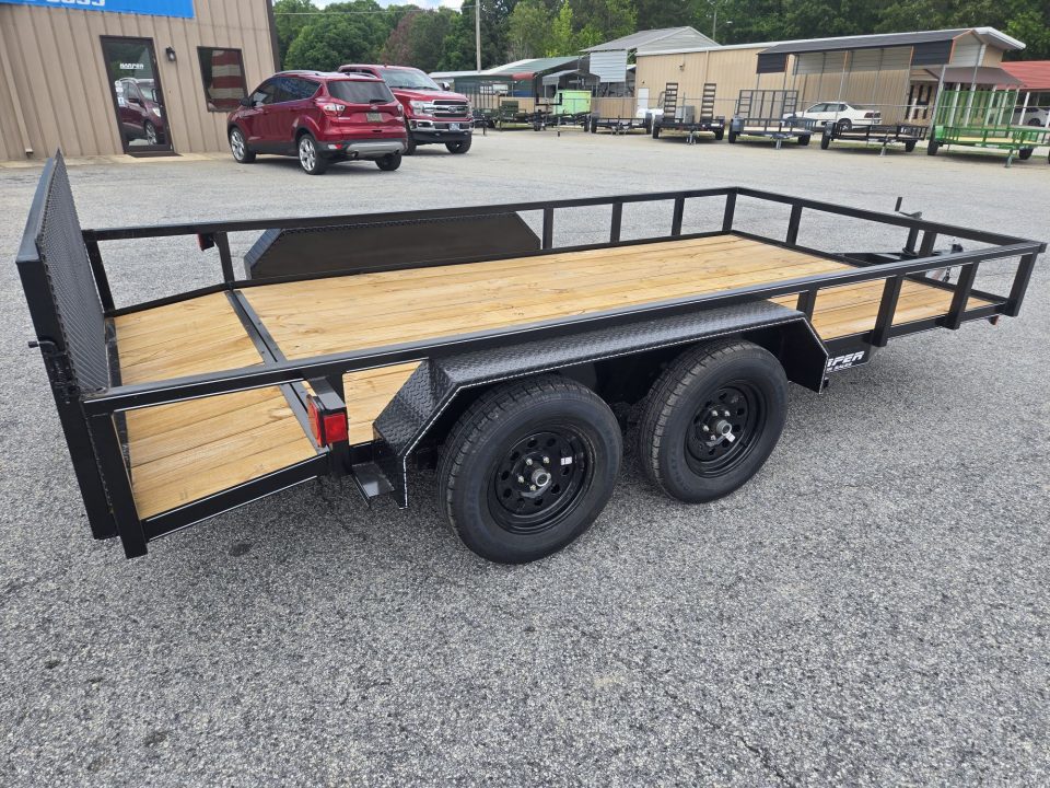 New 2026 82X14 TANDEM AXLE UTILITY TRAILER WITH DOVETAIL AND BRAKES