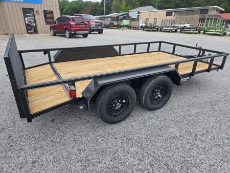 New 2026 82X14 TANDEM AXLE UTILITY TRAILER WITH DOVETAIL AND BRAKES