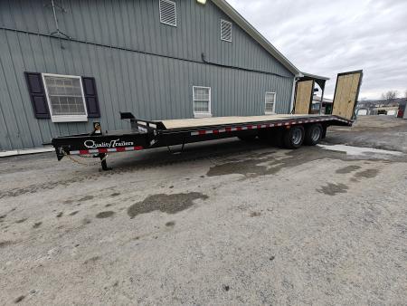 New Quality Pro Grade Pintle Deckover - 25' / 25K GVWR / Wood Filled Ramps