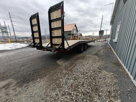 New Quality Pro Grade Pintle Deckover - 25' / 25K GVWR / Wood Filled Ramps