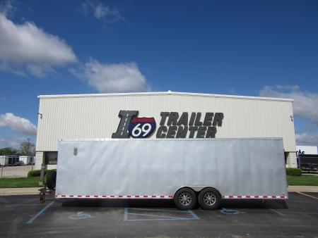 Used 2013 Cross Trailers 8.5 x 28 Enclosed Car / Racing Trailer 12K / E-Track (Wall Mounted) / Cabinet (Upper)