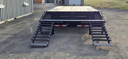 New Quality Trailers Pro Deckover / 16k GVWR / 23' / Pop Up Dove Tail