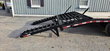 New Quality Trailers Pro Deckover / 16k GVWR / 23' / Pop Up Dove Tail