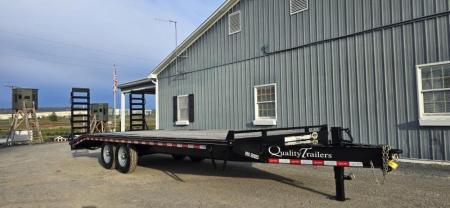 New Quality Trailers Pro Deckover / 16k GVWR / 23' / Pop Up Dove Tail