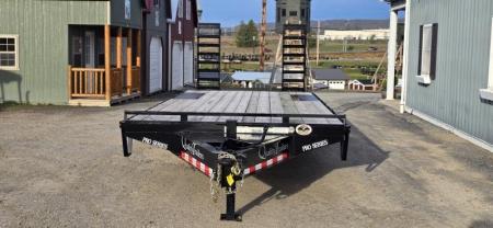 New Quality Trailers Pro Deckover / 16k GVWR / 23' / Pop Up Dove Tail