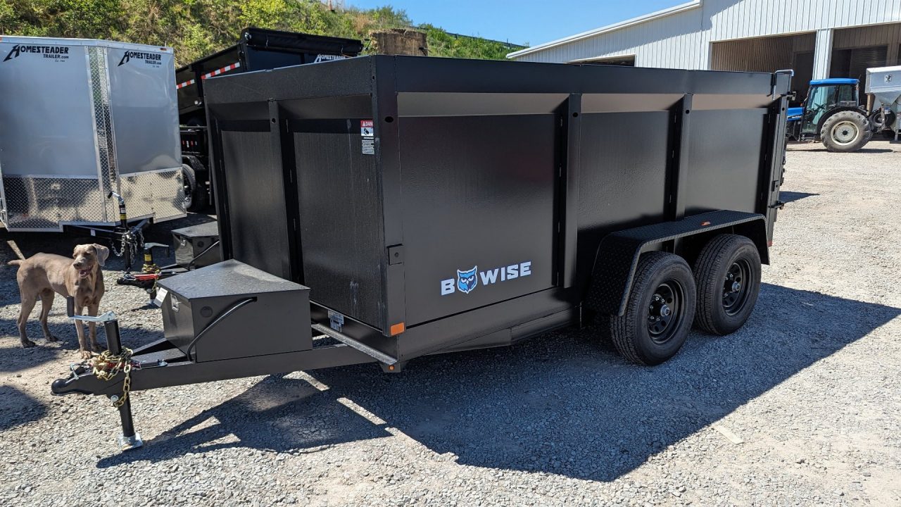 New 2027 BWise 6x12 Lo Pro Dump w/44" High Sides