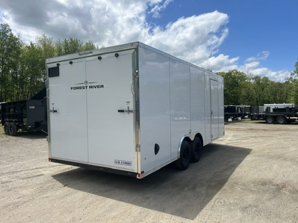 New 2026 US Cargo Car Trailer 8.5X20, 9,990 GVWR, with Escape Door Car Hauler