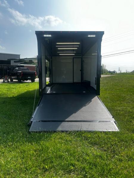 New 2026 Luxe 8.5x24 Bathroom/Racing Trailer- Finished Interior- 7'6" Interior- 7000 Torsion Axles-AWNING- FULL ESCAPE DOOR-E-TRACK Car / Racing Trailer