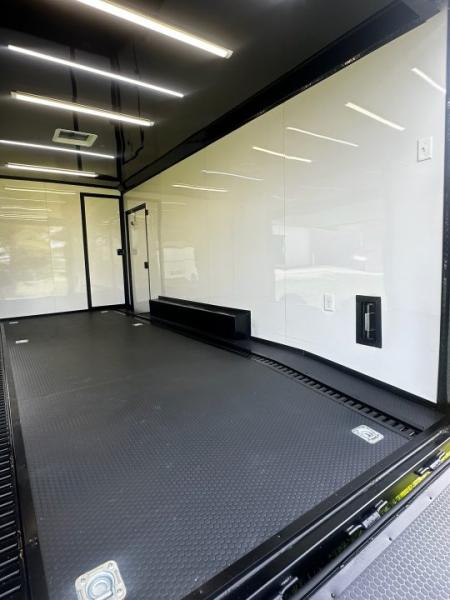 New 2026 Luxe 8.5x24 Bathroom/Racing Trailer- Finished Interior- 7'6" Interior- 7000 Torsion Axles-AWNING- FULL ESCAPE DOOR-E-TRACK Car / Racing Trailer
