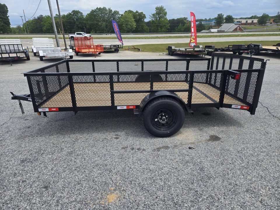 New 2026 CUSTOM 76X12 SINGLE AXLE UTILITY TRAILER WITH 2FT MESH WALLS
