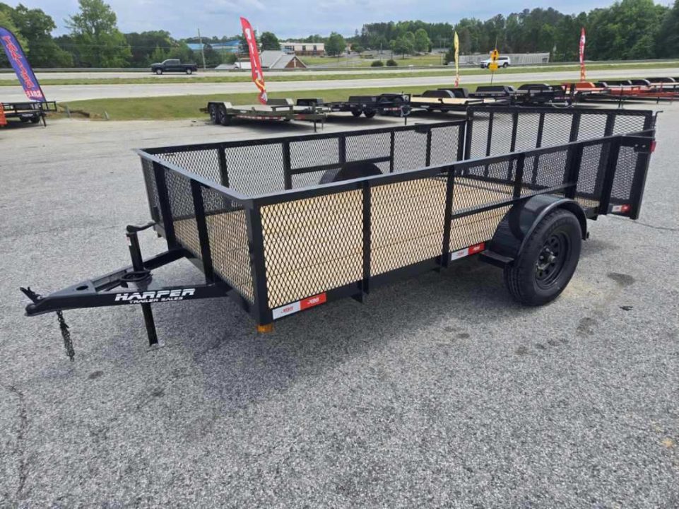 New 2026 CUSTOM 76X12 SINGLE AXLE UTILITY TRAILER WITH 2FT MESH WALLS