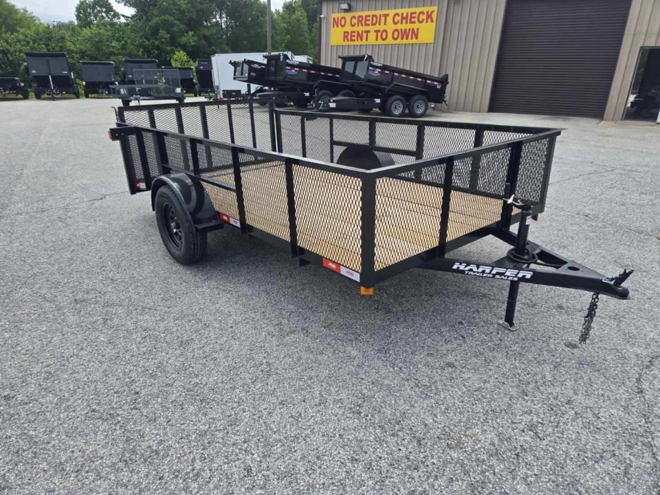 New 2026 CUSTOM 76X12 SINGLE AXLE UTILITY TRAILER WITH 2FT MESH WALLS