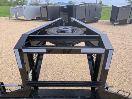 New 2026 Norstar 102 x 34 FXG Gooseneck Deckover with 2)10K Spring Axles, 2) Elec. Brakes, 5' Self Cleaning Dove Tail w/ Rampage Ramps and Matching Spare Tire