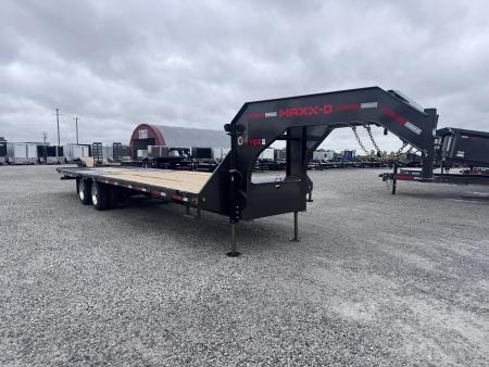 New 2026 MAXX-D 32' YDX Hydraulic Dovetail Gooseneck Equipment Trailer