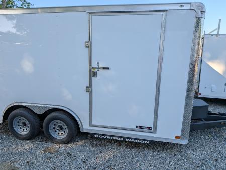 New 2026 Covered Wagon Trailers 8.5x16 10K Gold Series w/ Ramp Door & Pro Landscape Package