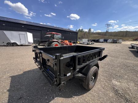 New 2026 LOAD TRAIL 5X8- 5200lb single axle Dump Trailer/ Ramps / 2-way gate- 5200gvw
