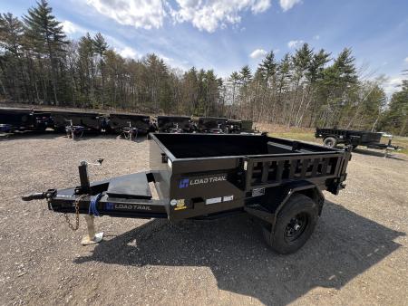 New 2026 LOAD TRAIL 5X8- 5200lb single axle Dump Trailer/ Ramps / 2-way gate- 5200gvw