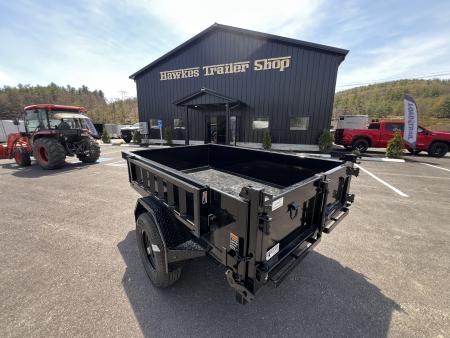 New 2026 LOAD TRAIL 5X8- 5200lb single axle Dump Trailer/ Ramps / 2-way gate- 5000gvw