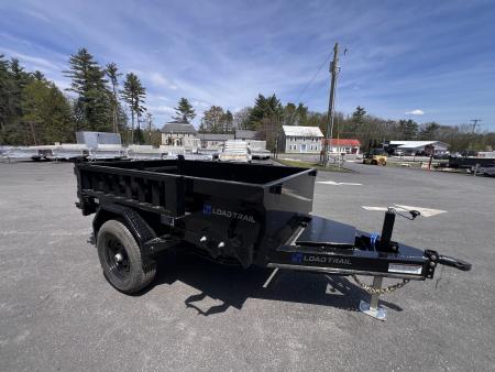 New 2026 LOAD TRAIL 5X8- 5200lb single axle Dump Trailer/ Ramps / 2-way gate- 5000gvw