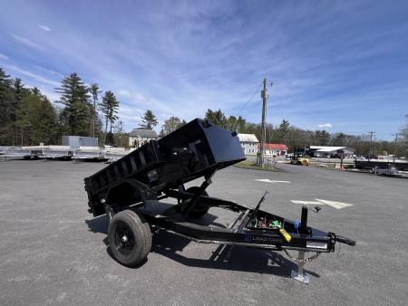 New 2026 LOAD TRAIL 5X8- 5200lb single axle Dump Trailer/ Ramps / 2-way gate- 5000gvw