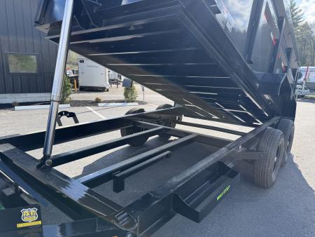 New 2026 Load Trail 7x14 Dump Trailer-HD/ 4' High Sides/ 8" I beam frame/Telescopic/ Tarp kit & Ramps - 14k GVW