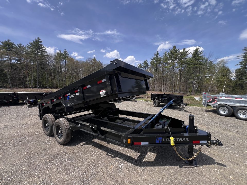 New 2026 Load Trail 7x14 Dump Trailer-HD/ 24'' Sides/ 8" I beam frame/ Tarp kit & Ramps - 14k GVW