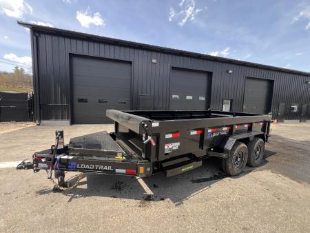 New 2026 Load Trail 7x14 Dump Trailer-HD/ 24'' Sides/ 8" I beam frame/ Tarp kit & Ramps - 14k GVW