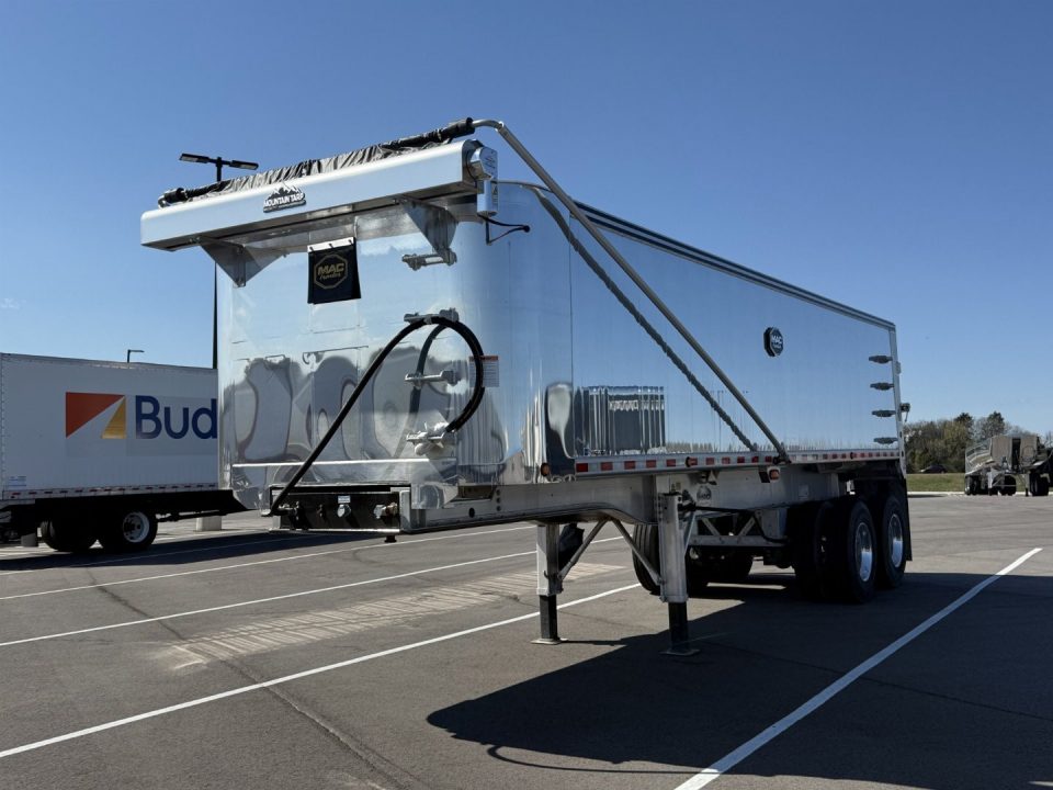 New MAC ALUMINUM MVP SS FRAMED END DUMP 28' x 96"x 60" Sides: Polished Wheels, Electric Tarp