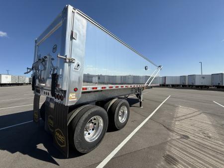 New MAC ALUMINUM MVP SS FRAMED END DUMP 28' x 96"x 60" Sides: Polished Wheels, Electric Tarp