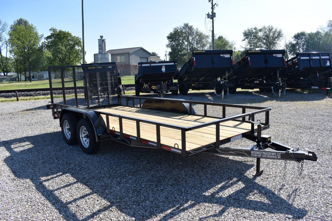 New 2026 Buckwild Trailers 7x16 TA Utility Trailer