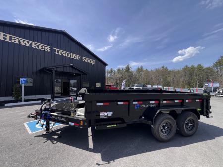New 2026 Load Trail 7x14 Dump Trailer-HD/ 24'' Sides/ 8" I beam frame/ Tarp kit & Ramps - 14k GVW