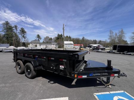 New 2026 Load Trail 7x14 Dump Trailer-HD/ 24'' Sides/ 8" I beam frame/ Tarp kit & Ramps - 14k GVW